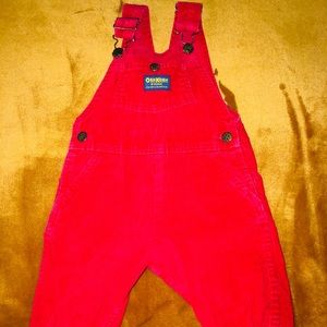 Red ￼Oshkosh Overalls